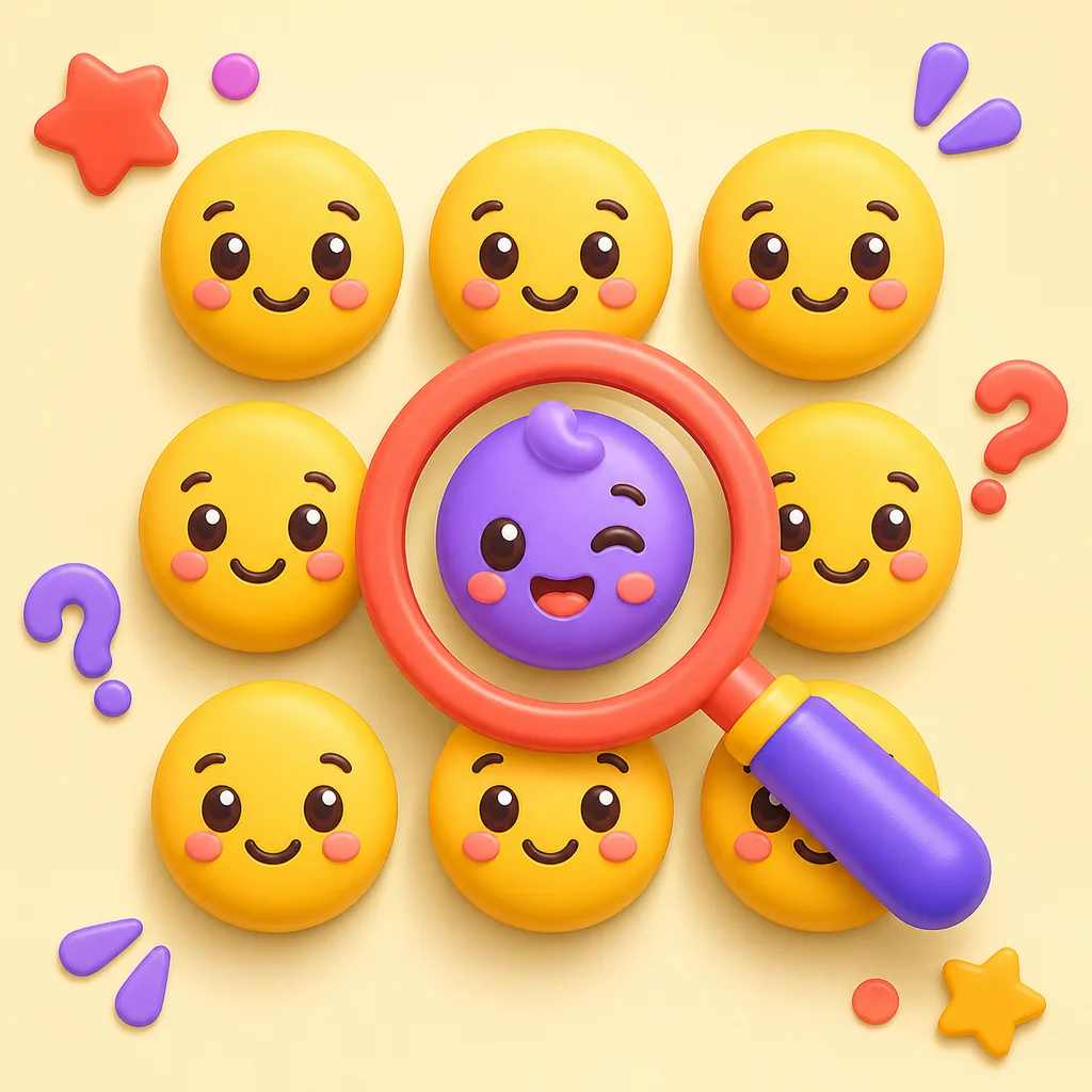 Finde das andere Emoji